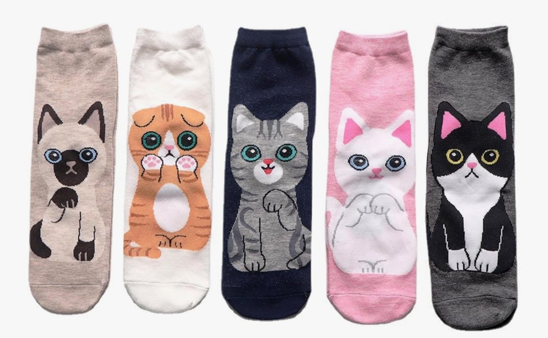 calcetines gatitos pack 5