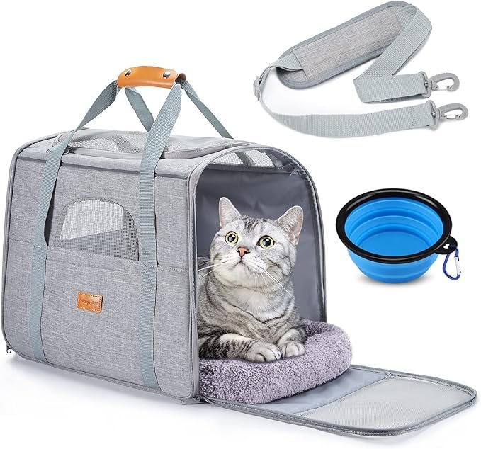bolsa transportin gatos suave
