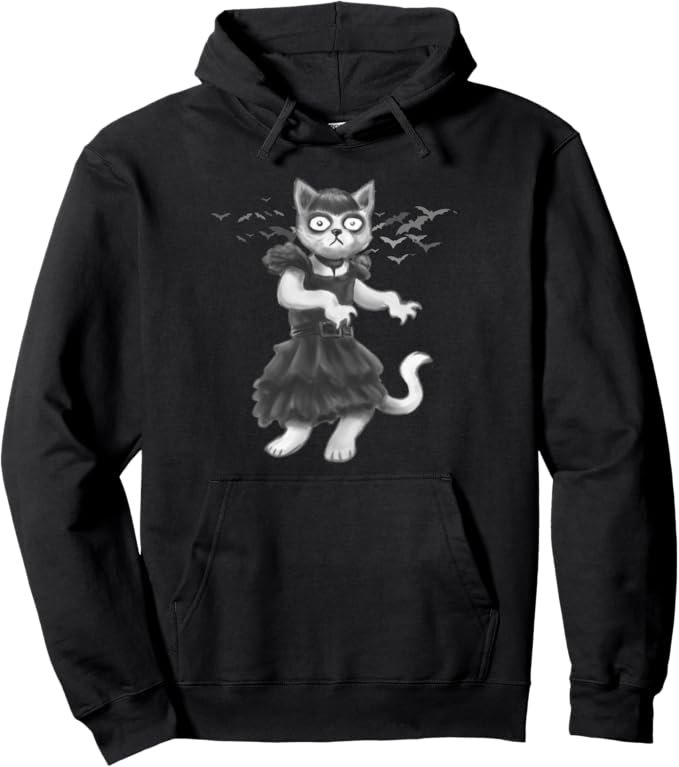 sudadera gata miércoles