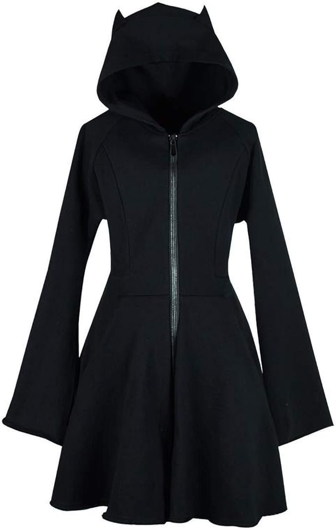 vestido capucha gato